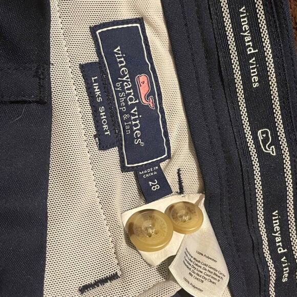 VINEYARD VINES LINKS SHORTS MEN SIZE 28 NAVY BLUE - Picture 12 of 12